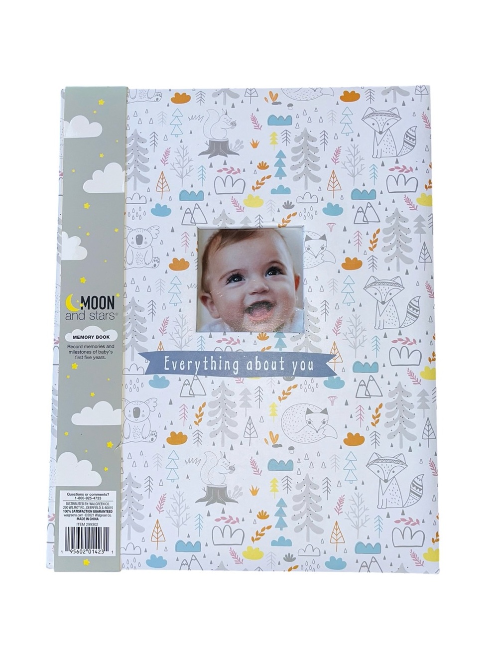 Book Moon And Stars Baby Everything Memory Record Milestones First 5 Years